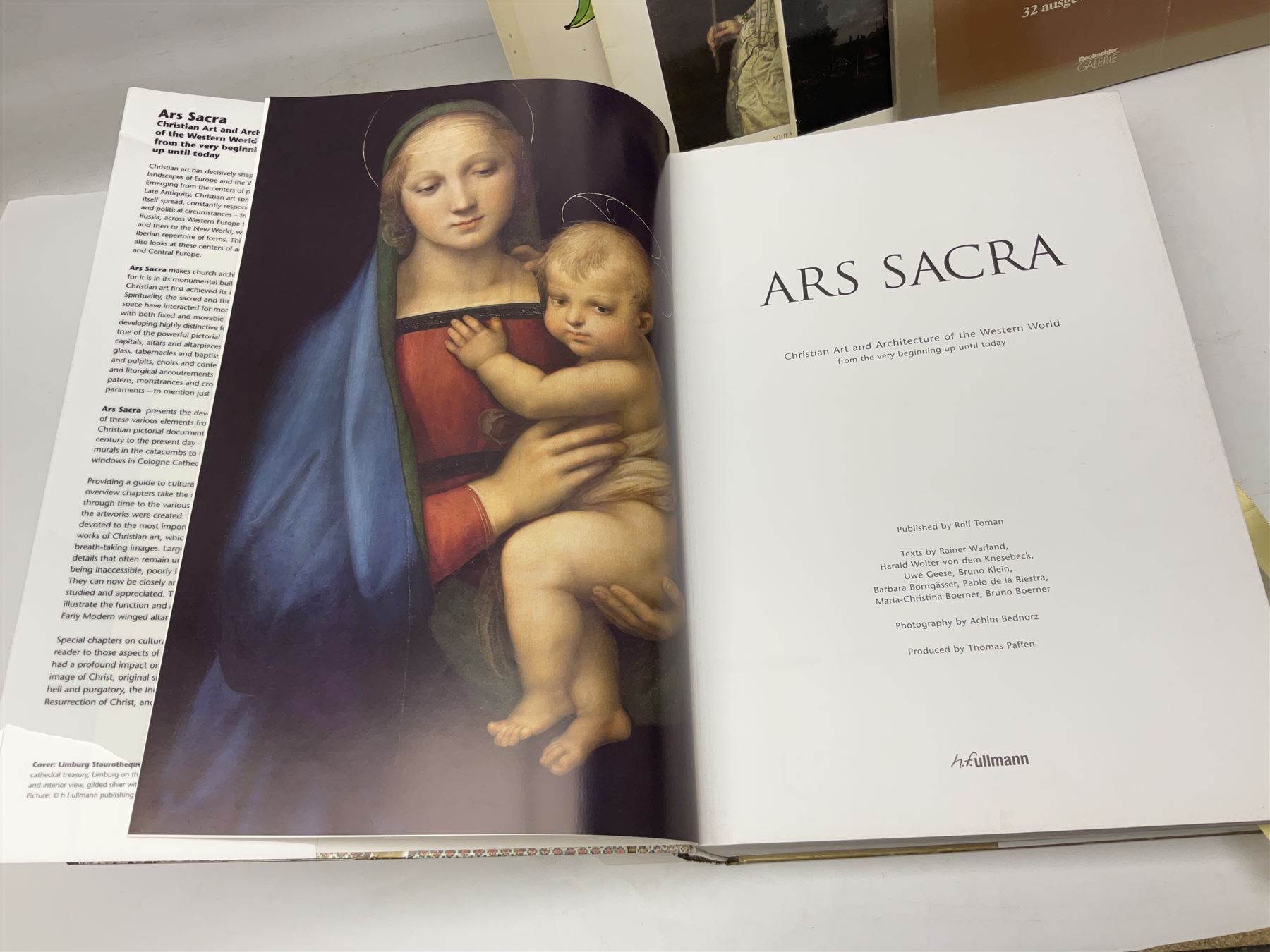 Group of art reference books and folios to include Ars Sacra Christian Art and Architecture of the W - Image 8 of 12