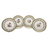 Six early 19th century Spode Felspar Porcelain dessert plates