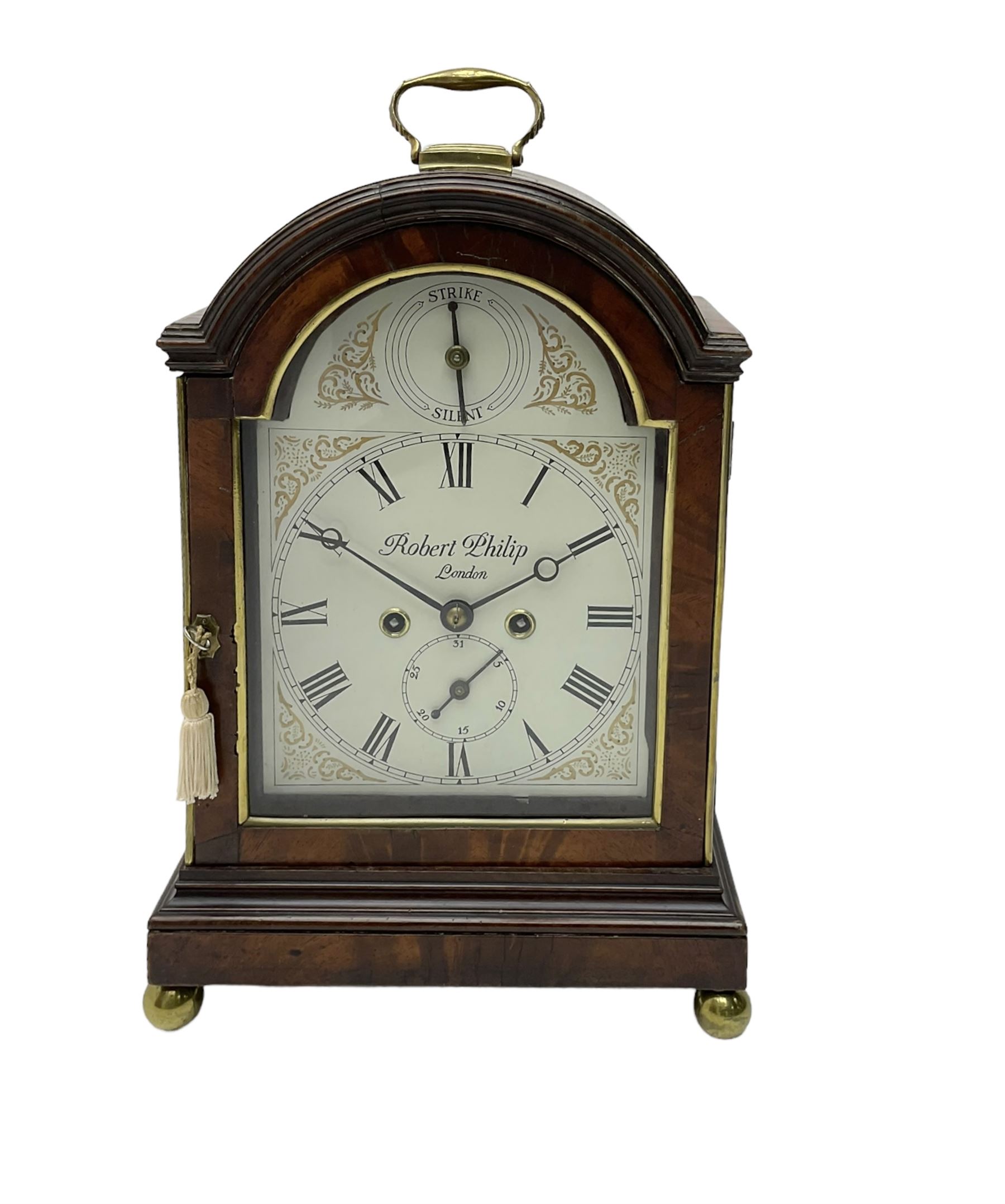 Robert Philip of London - English late 19th century 8-day mahogany cased bracket clock - Image 6 of 6
