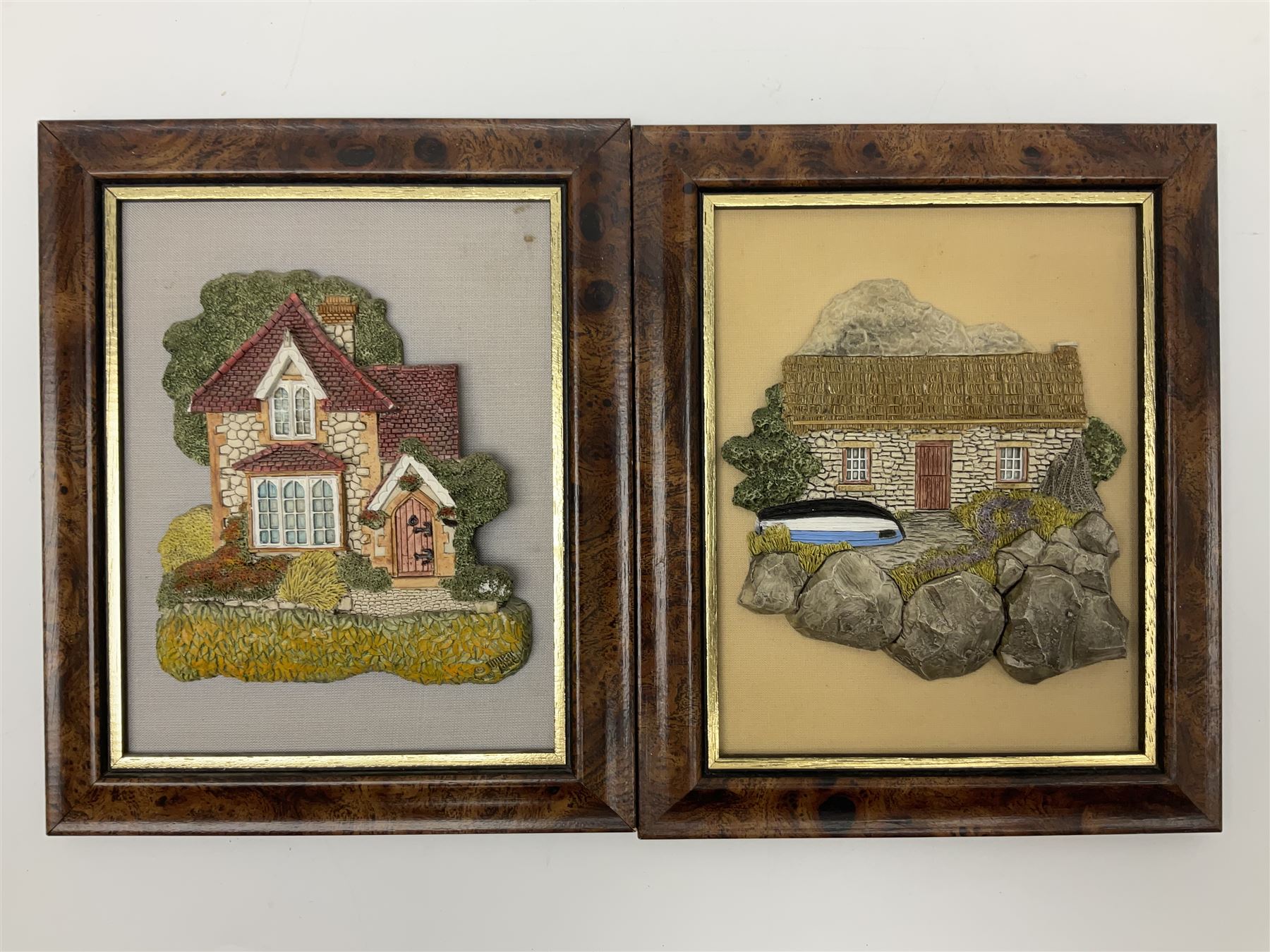 Eight Lilliput Lane framed wall plaques - Image 7 of 13