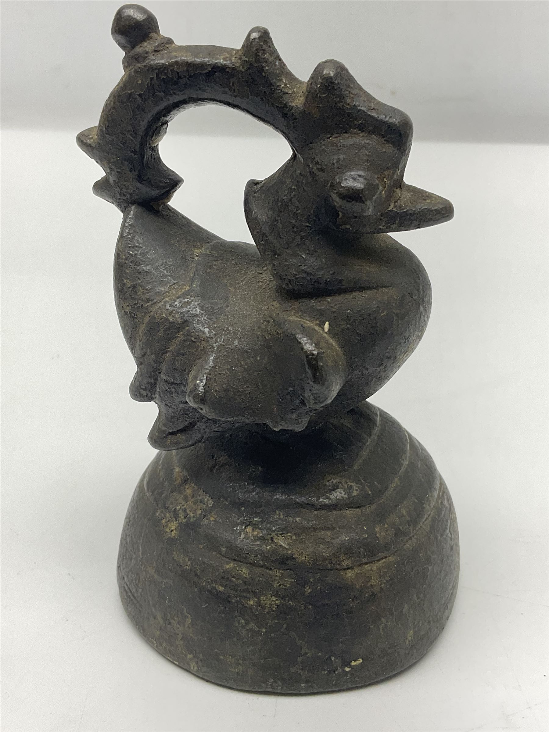 19th century graduating set of Burmese bronze opium weights - Image 7 of 7