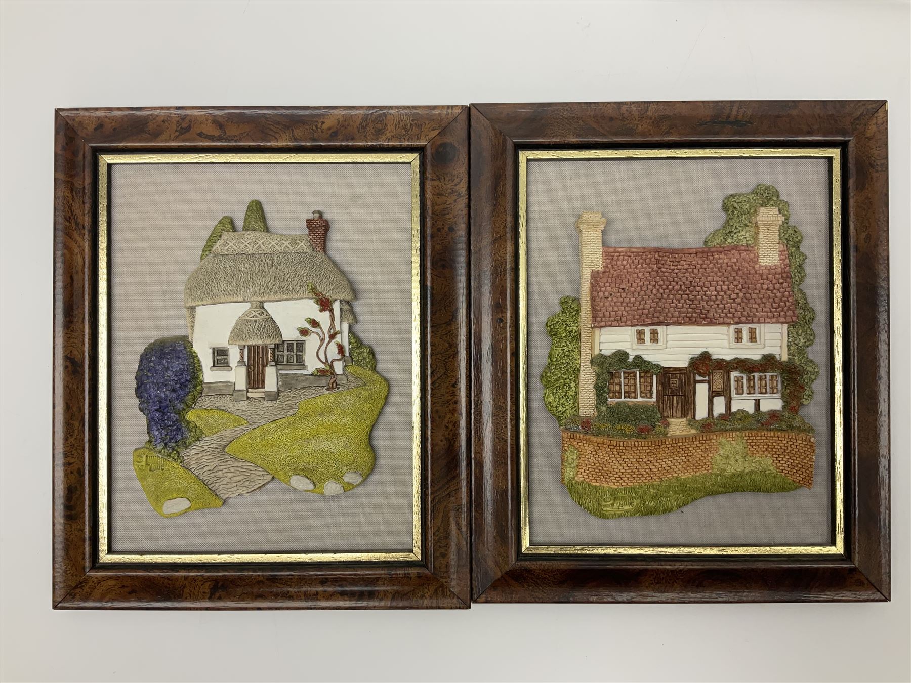 Eight Lilliput Lane framed wall plaques - Image 2 of 13
