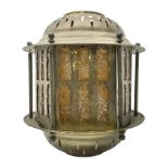 Early 20th century brass hall lantern