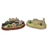 Two Lilliput lane The Royal Train at Sandringham and Westminster Abbey