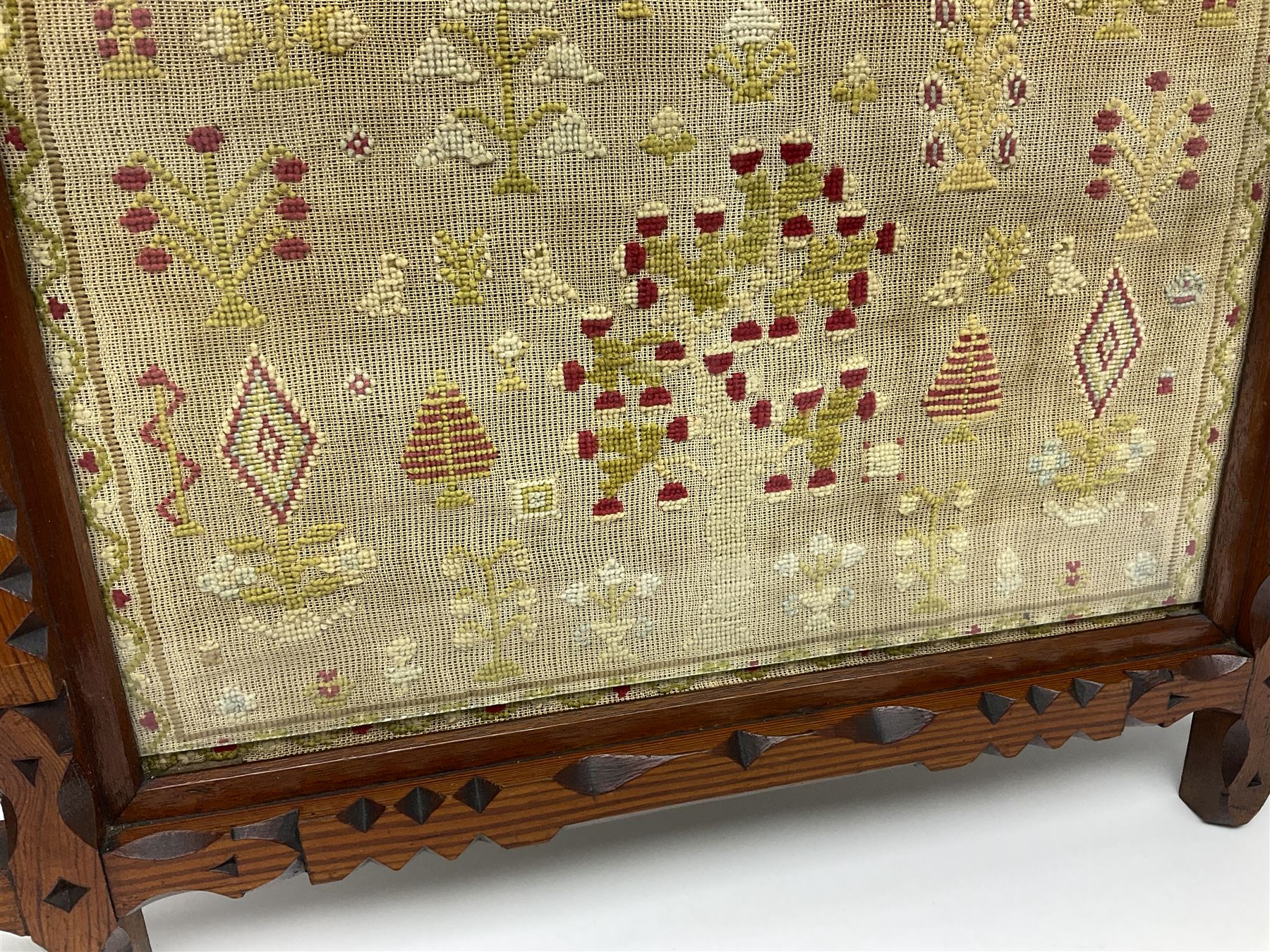 Victorian needlework sampler - Image 6 of 10