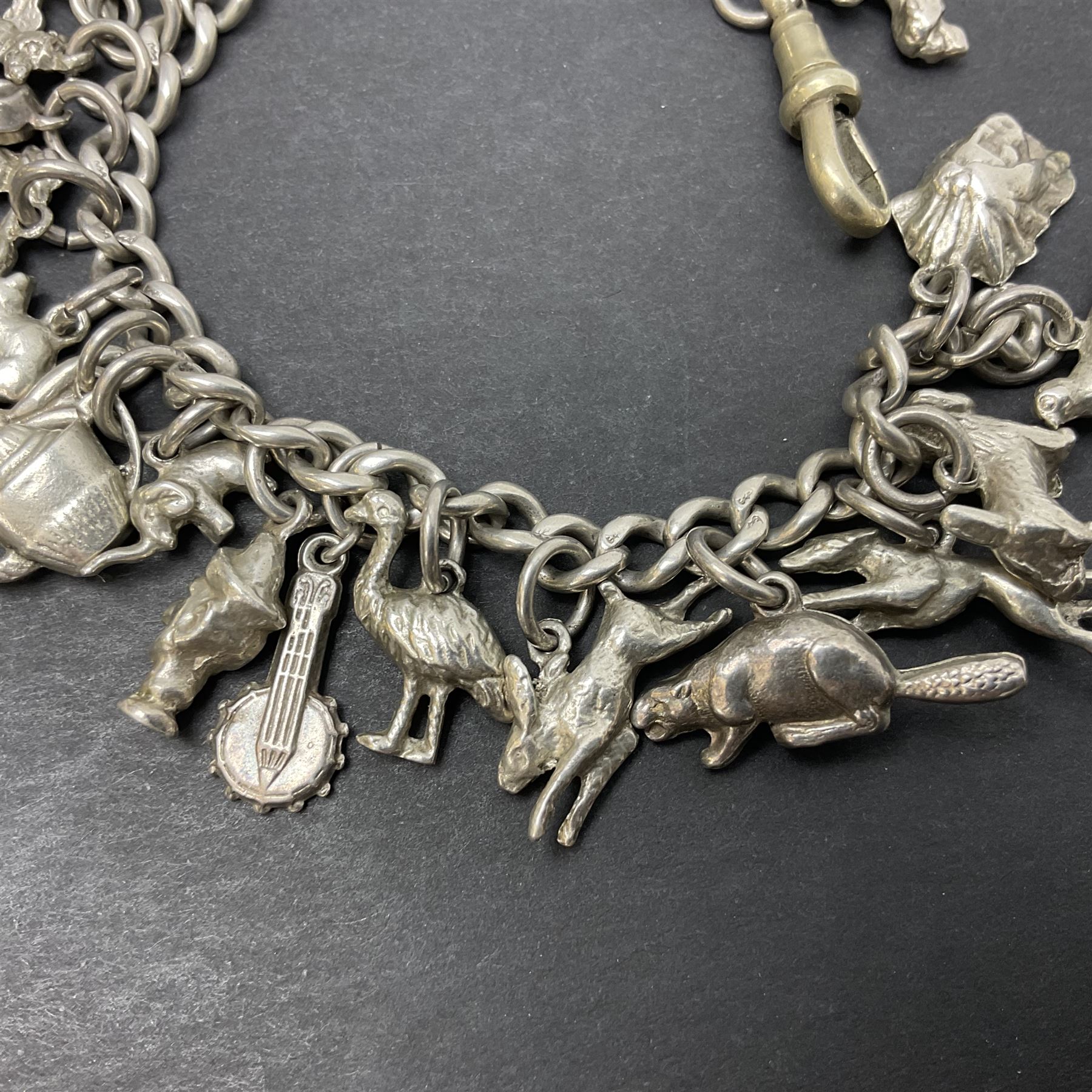 Silver charm bracelet - Image 5 of 6