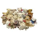 Eighteen Russ teddy bears including Ariella