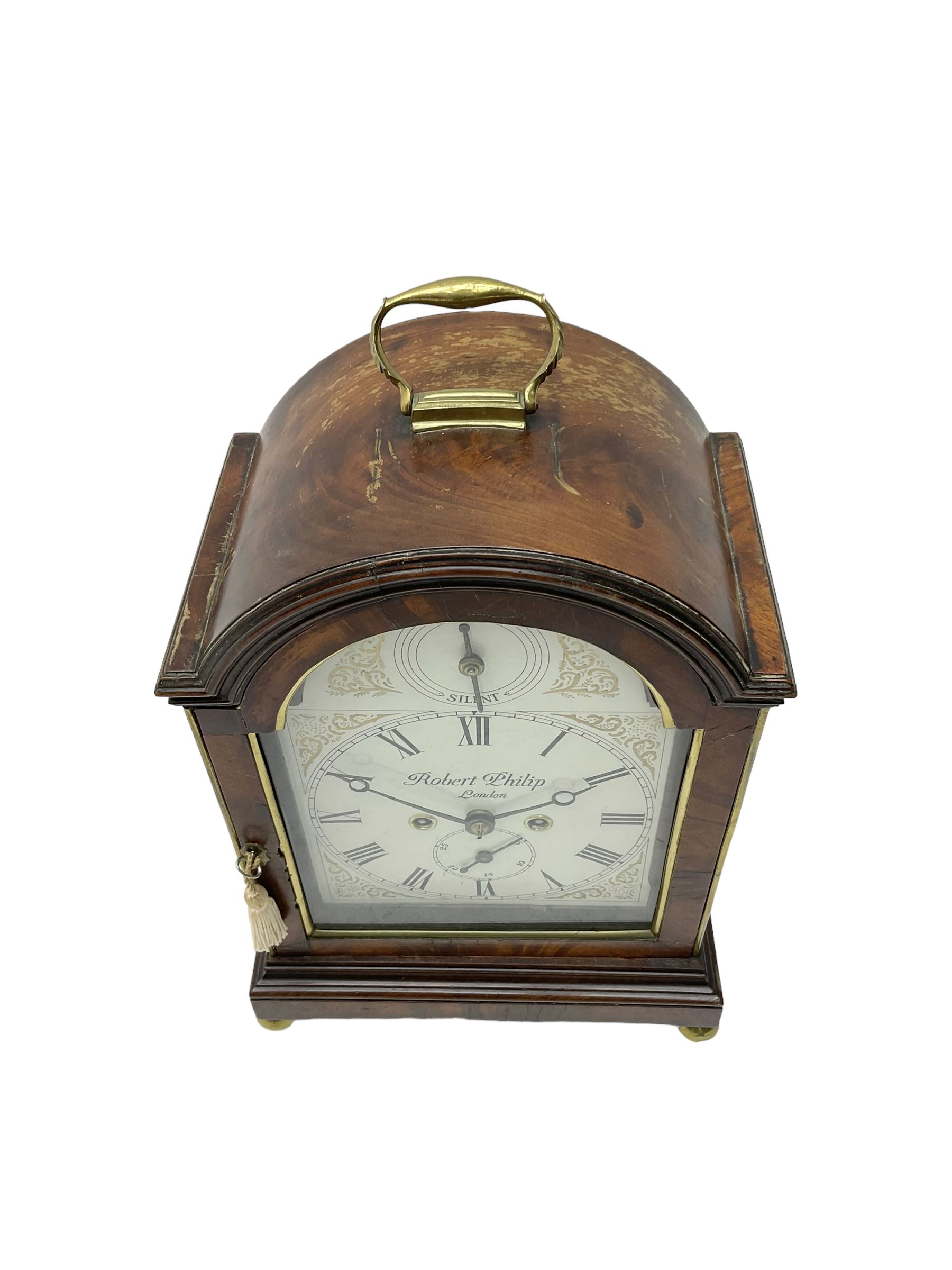 Robert Philip of London - English late 19th century 8-day mahogany cased bracket clock - Image 3 of 6