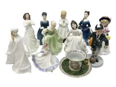 Ten Royal Doulton figures