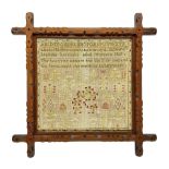 Victorian needlework sampler