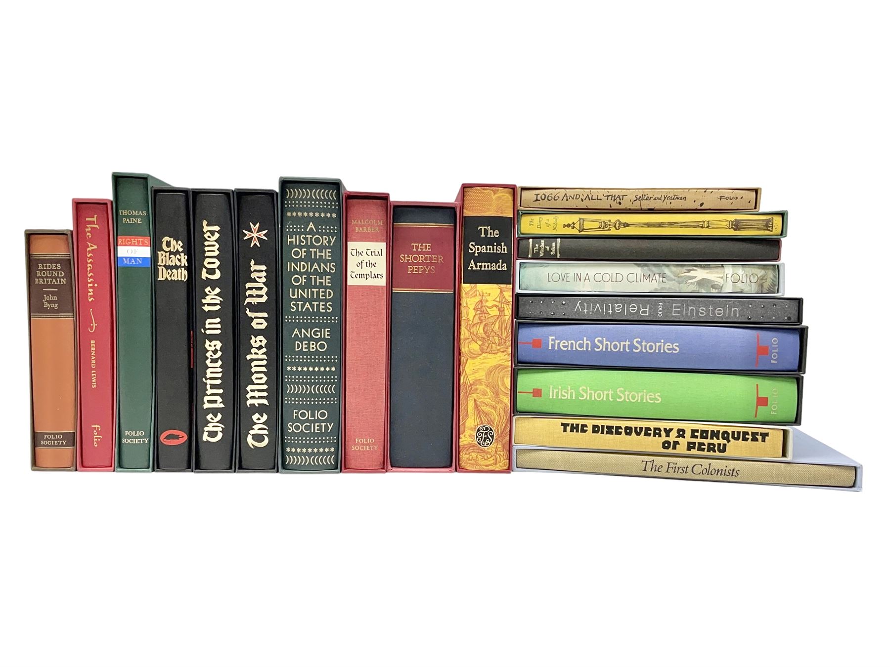 Folio Society - nineteen volumes including The Discovery and Conquest of Peru