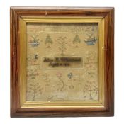 Victorian needlework sampler