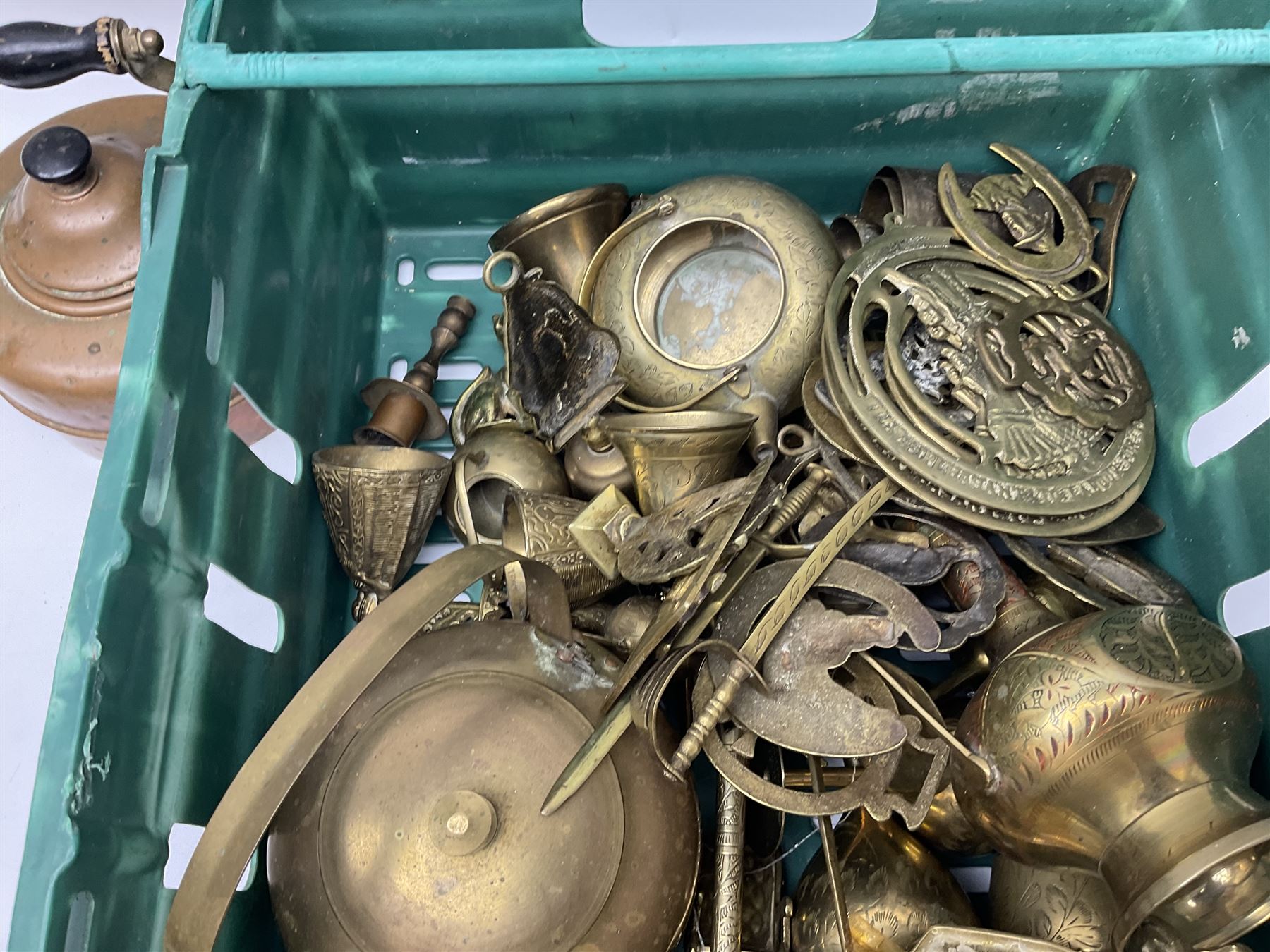 Large collection of brass and copper - Image 8 of 9