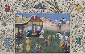 Mughal School (20th century): Figures Gathered