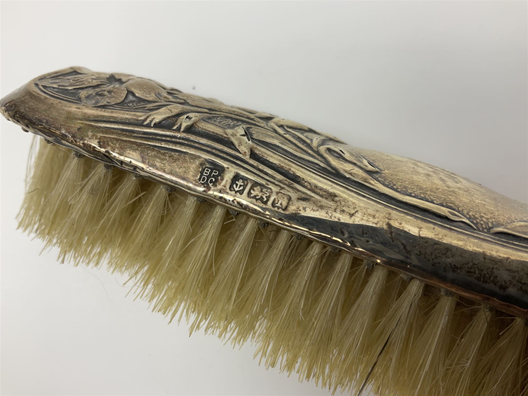 Three silver mounted dressing table brushes - Image 3 of 6