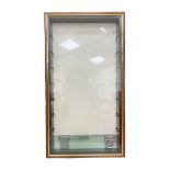 Wall mounting die-cast model display cabinet with glass door and shelves