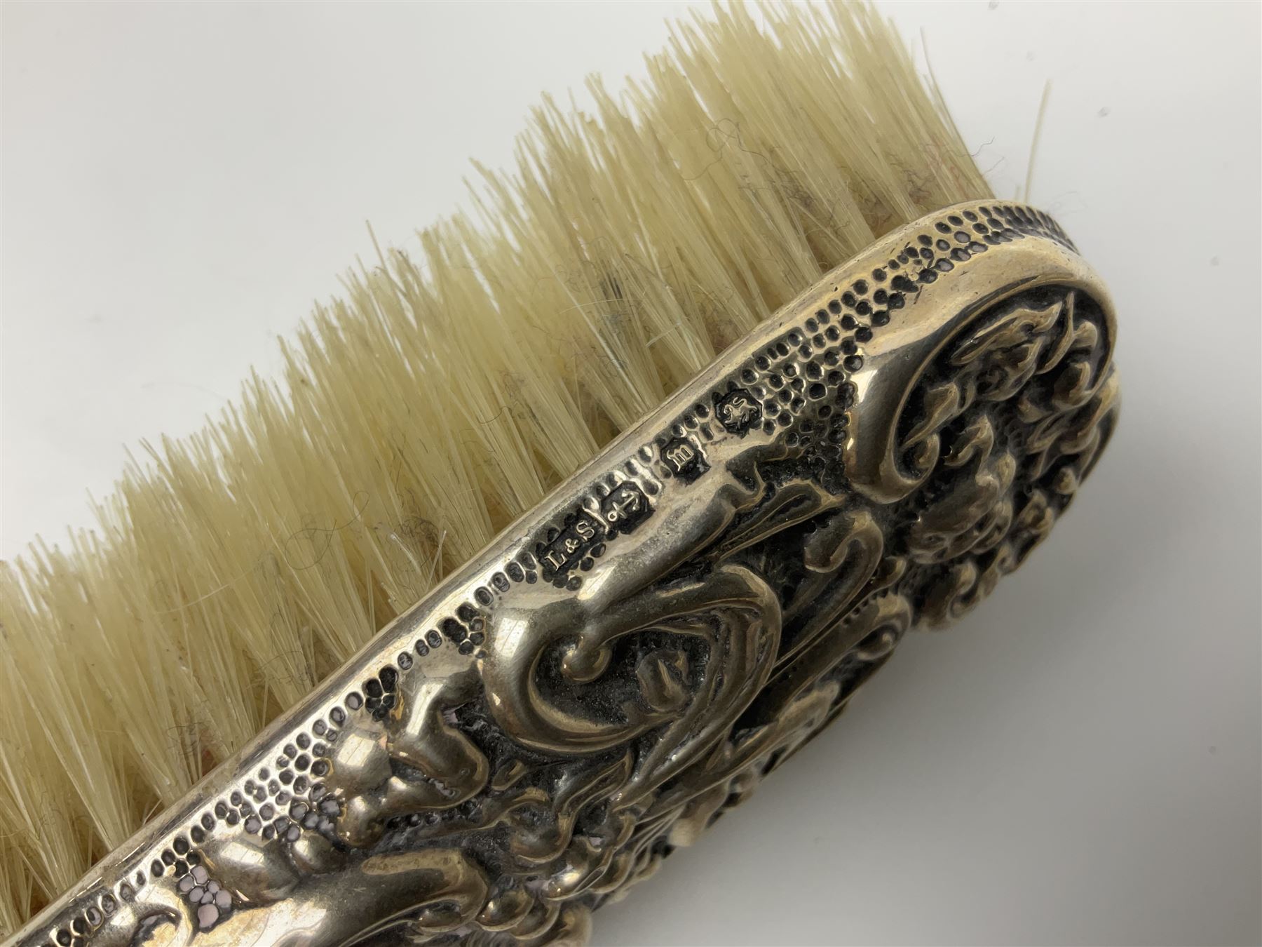 Three silver mounted dressing table brushes - Image 4 of 6