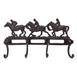 Cast iron coat rack