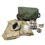 Odyssey green fishing tackle bag