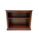 Georgian design mahogany open bookcase