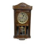German -1930s oak wall clock