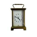 French - 20th century Bayard timepiece carriage clock