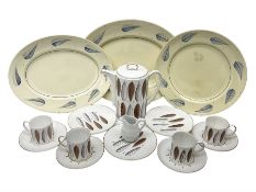 Susie Cooper Hyde Park pattern coffee set