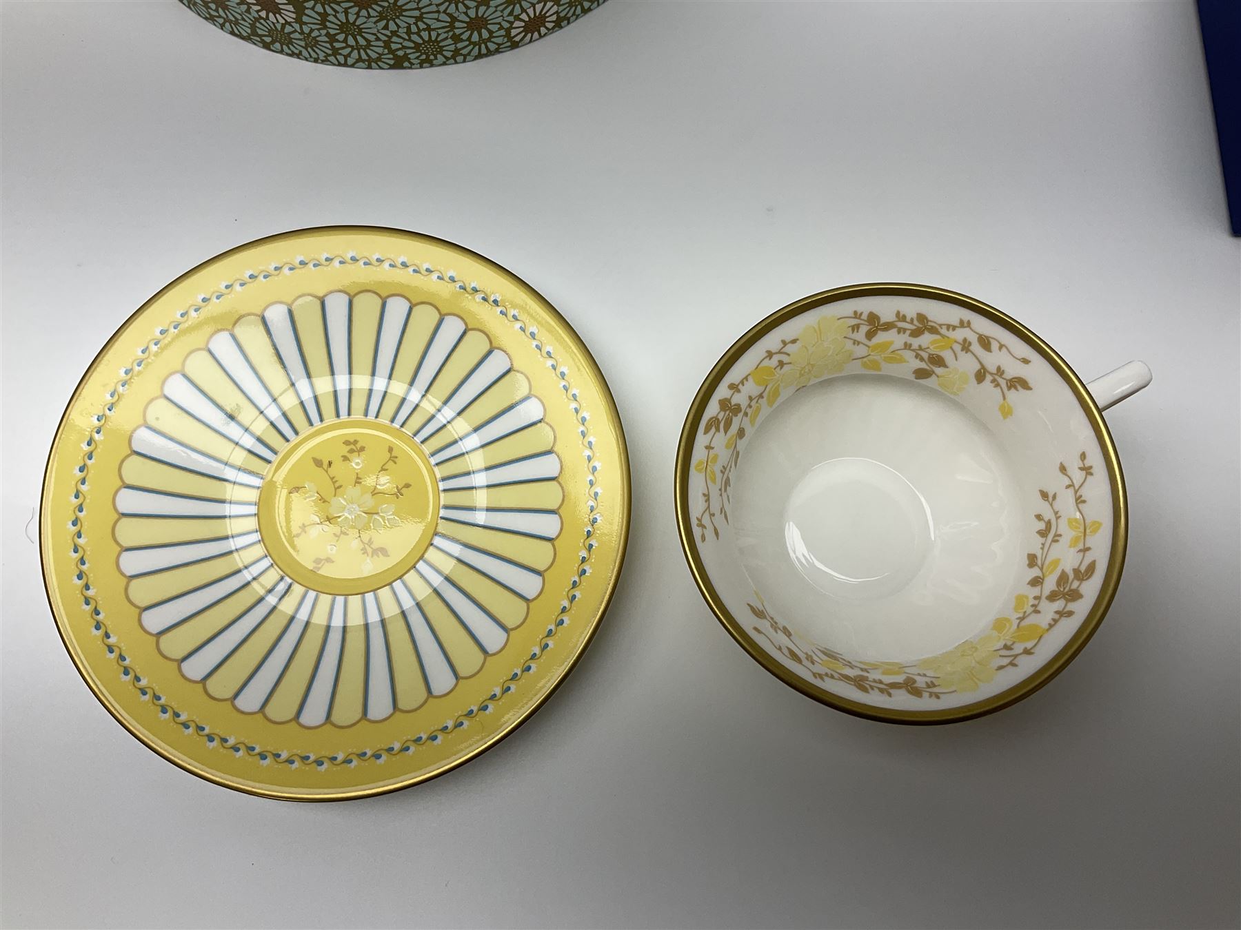 Wedgwood Yellow Ribbons cabinet cup and saucer - Image 9 of 9