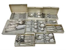 Viners Ltd silver plate Silver Rose pattern cutlery service for six place settings