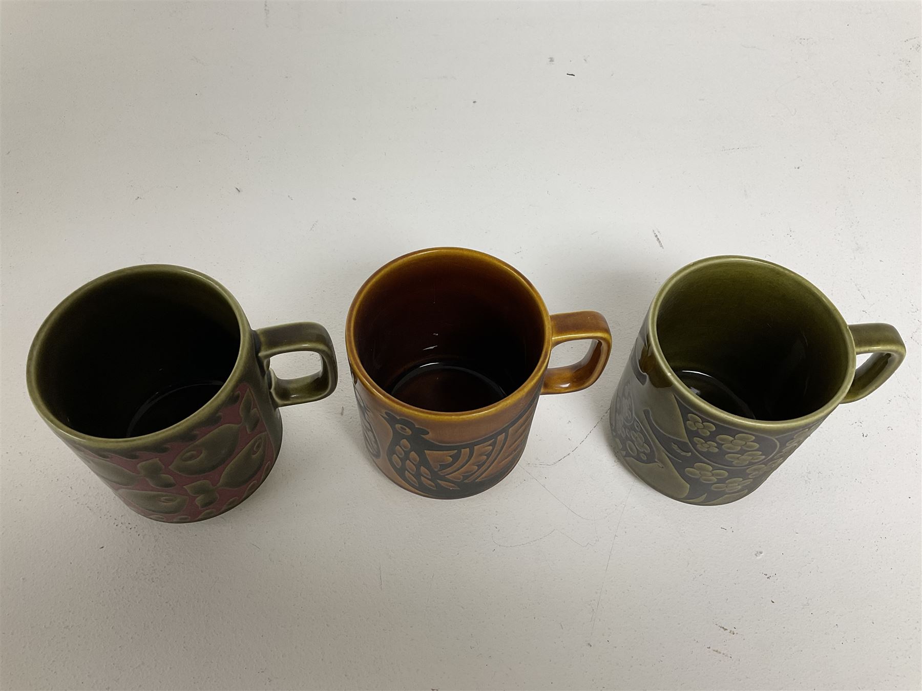 Three Hornsea pottery mugs - Image 2 of 3