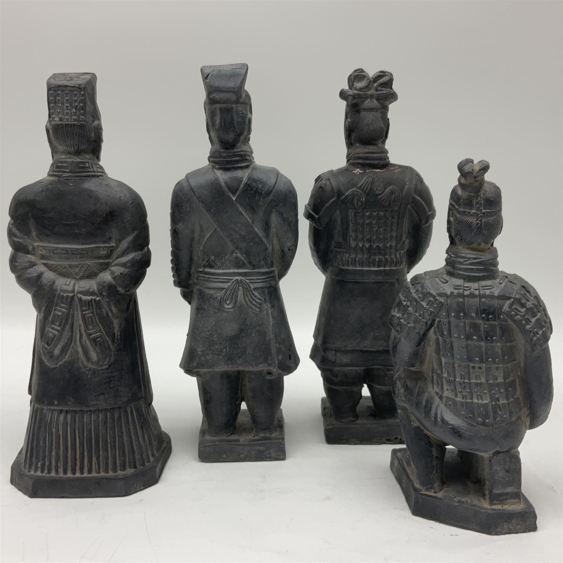 Set of four Chinese 'Terracotta Warrior' style figures - Image 3 of 3