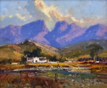 Gerrit Roon (South African 1937-2017): Mountainous Landscape