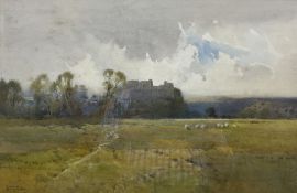 Arthur Tucker (British 1864-1929): Arundale Castle from the Water Meadows