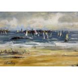 Attrib. Andr� Hambourg (French 1909-1999): Bateaux � Voile