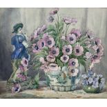 Arthur Bracken (British early 20th century): 'Flowers and the Gardener'