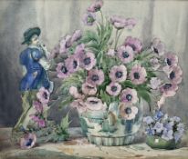 Arthur Bracken (British early 20th century): 'Flowers and the Gardener'