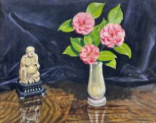 JE Longfield (20th century): Still Life with Buddha