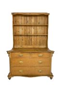 19th century and later pine farmhouse dresser