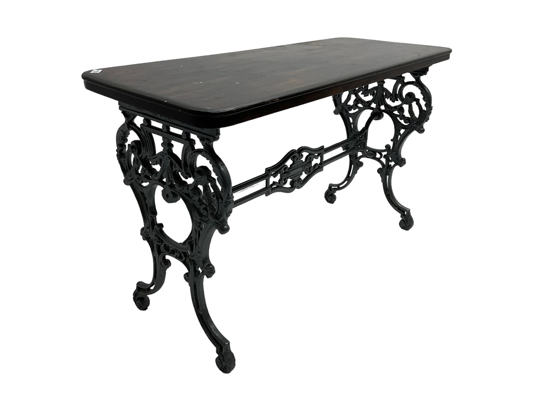 The Louis - late 19th century French design cast iron table - Image 5 of 9