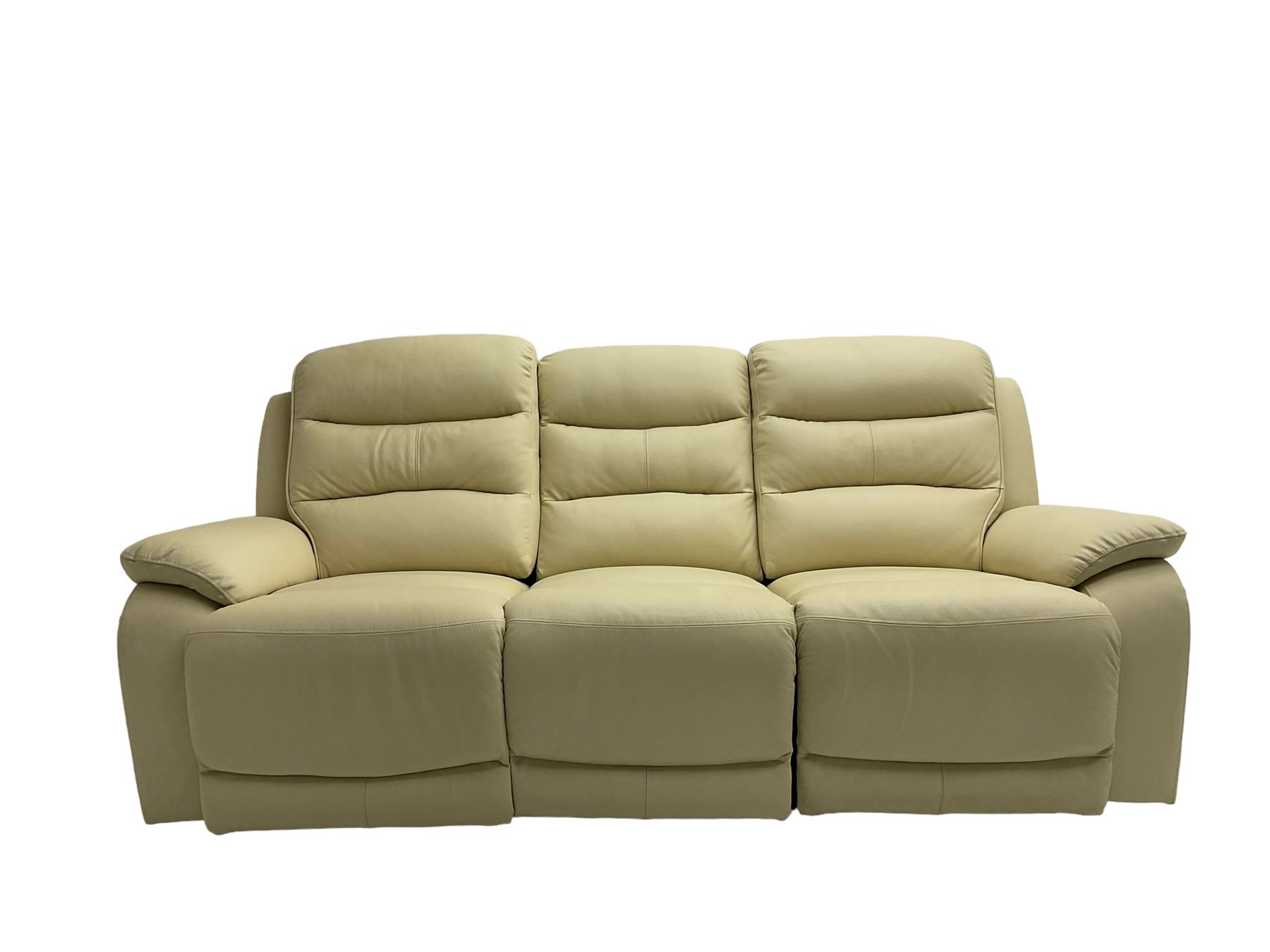 Contemporary three seat reclining sofa - Image 10 of 15