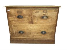 Early to mid-20th century oak chest