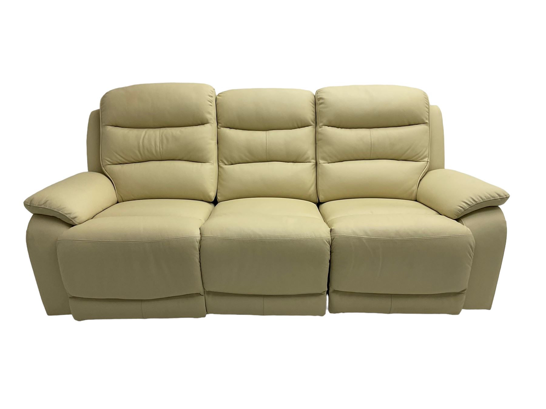 Contemporary three seat reclining sofa - Image 5 of 15