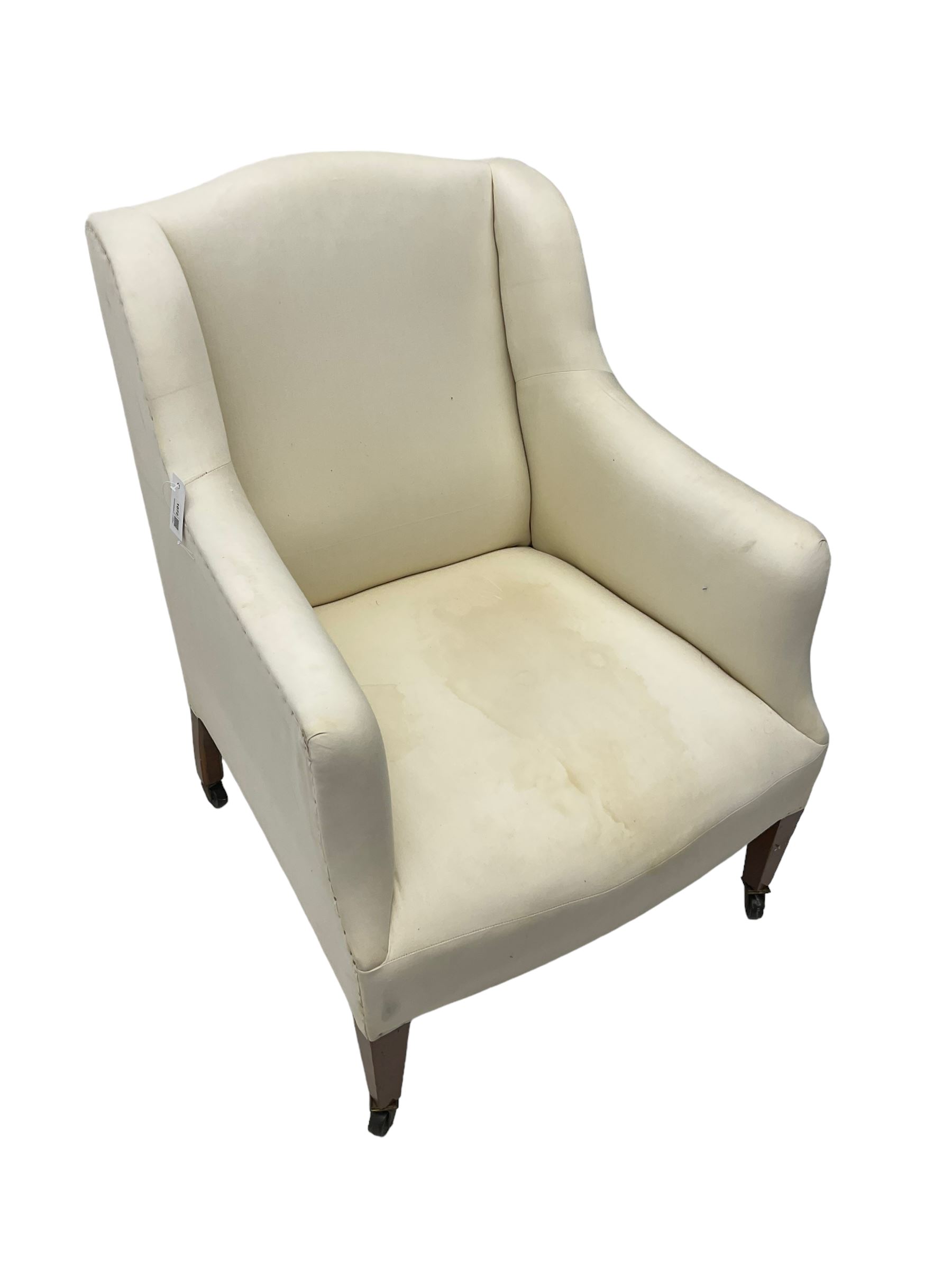 Edwardian wingback armchair - Image 5 of 5