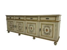 Portuguese painted sideboard