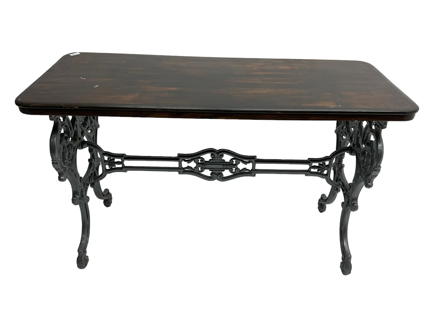 The Louis - late 19th century French design cast iron table - Image 4 of 9