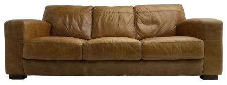 Traditional shaped three seat sofa