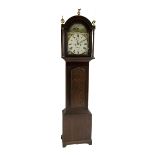 James Common of Cornhill (Scotland) - mid-19th century oak cased eight day Scottish longcase clock c