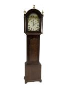 James Common of Cornhill (Scotland) - mid-19th century oak cased eight day Scottish longcase clock c