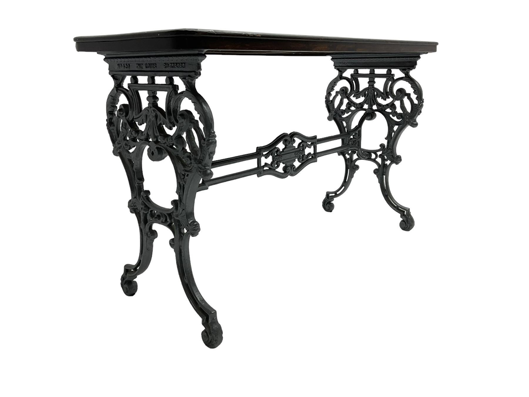 The Louis - late 19th century French design cast iron table - Image 6 of 9