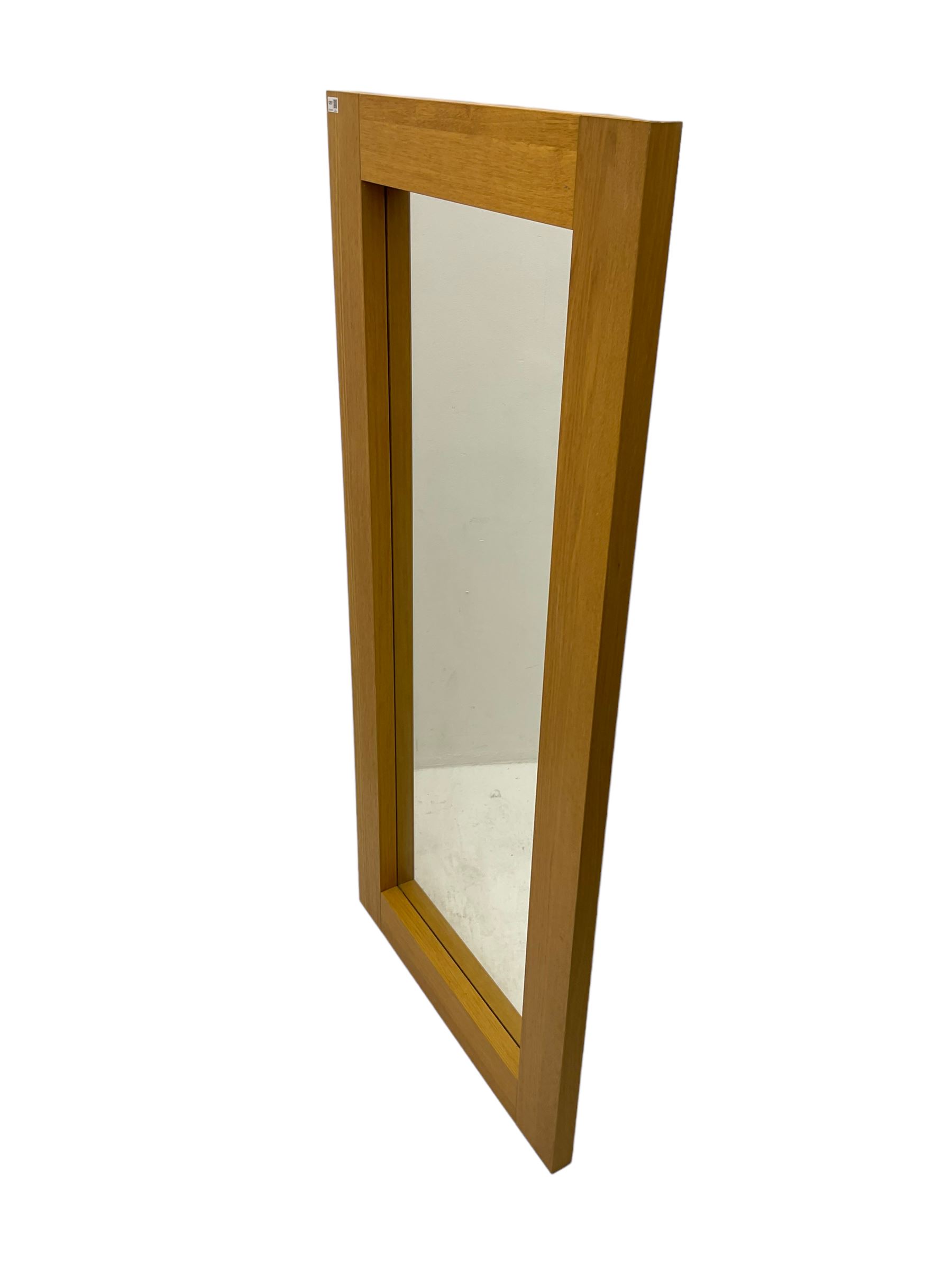 Contemporary oak framed mirror - Image 7 of 10
